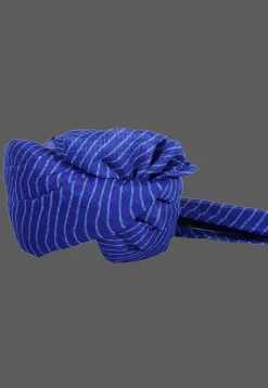Leheriya Printed Kota Doria Kids Turban in Royal Blue