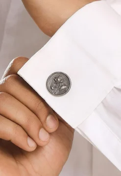 Lotus Magic Metallic Cufflink Pair