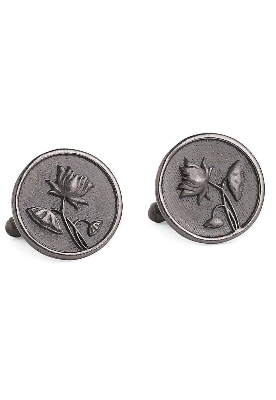 Lotus Magic Metallic Cufflink Pair