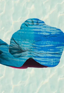 Marbel Printed  Pure Kota Silk Kids Turban in Blue