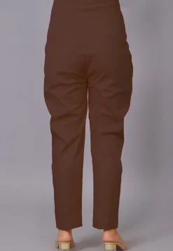 Maternity Cotton Pant in Brown
