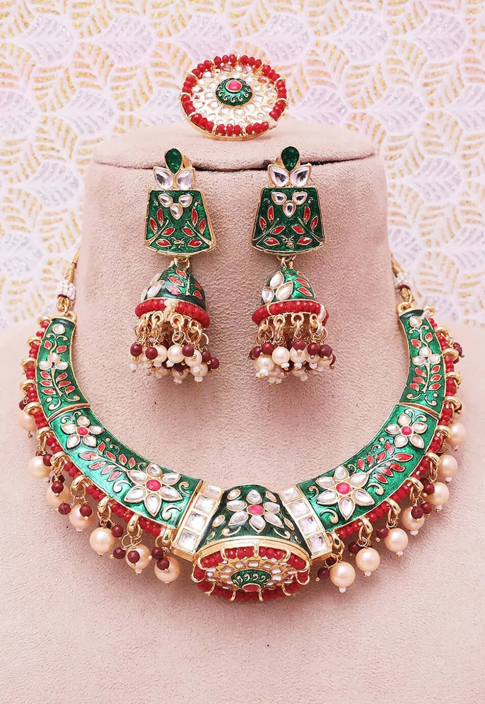 Meenakari Choker Necklace Set