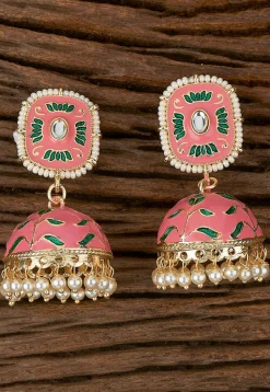 Meenakari Jhumka Style Earrings
