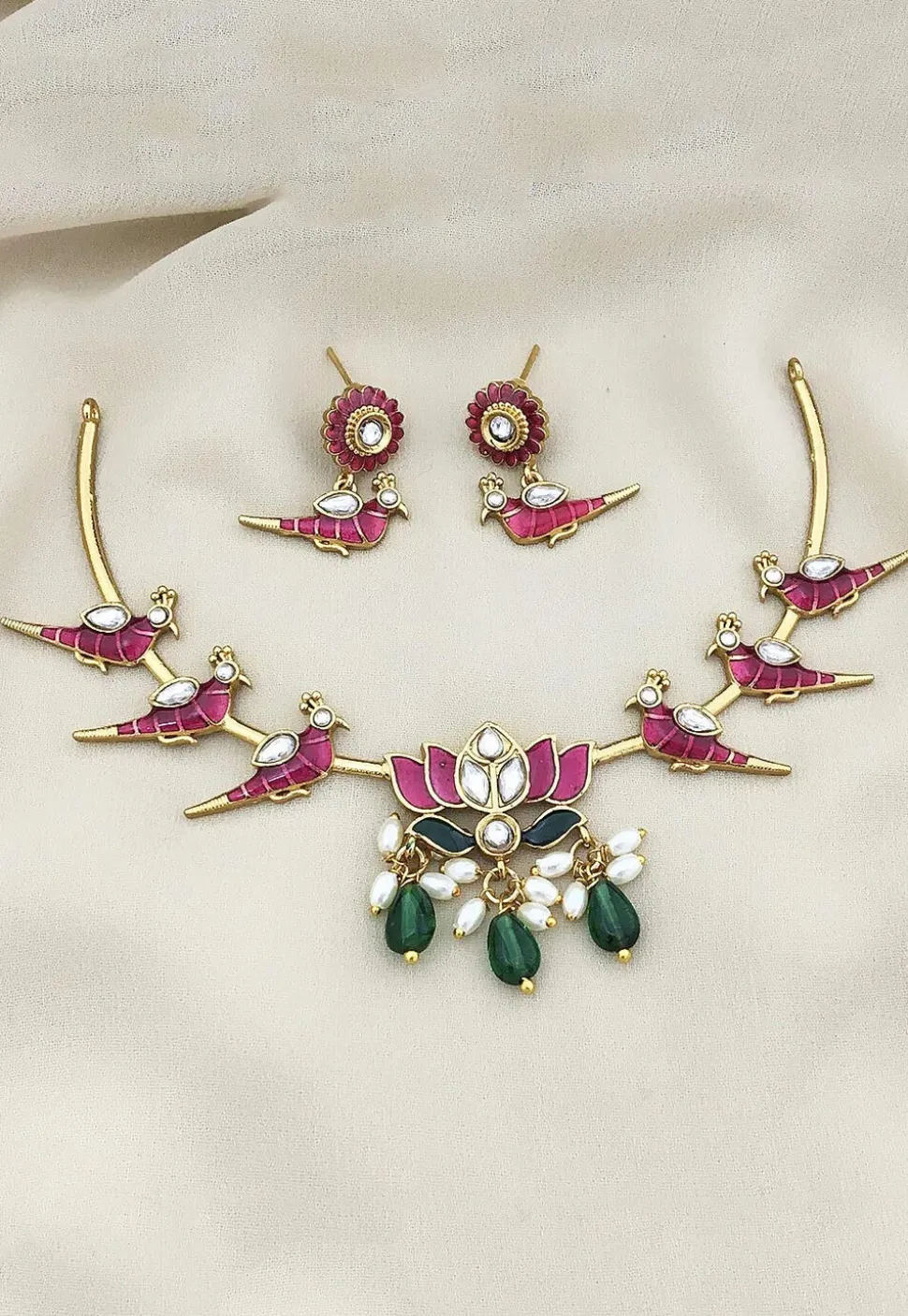 Meenakari Necklace Set