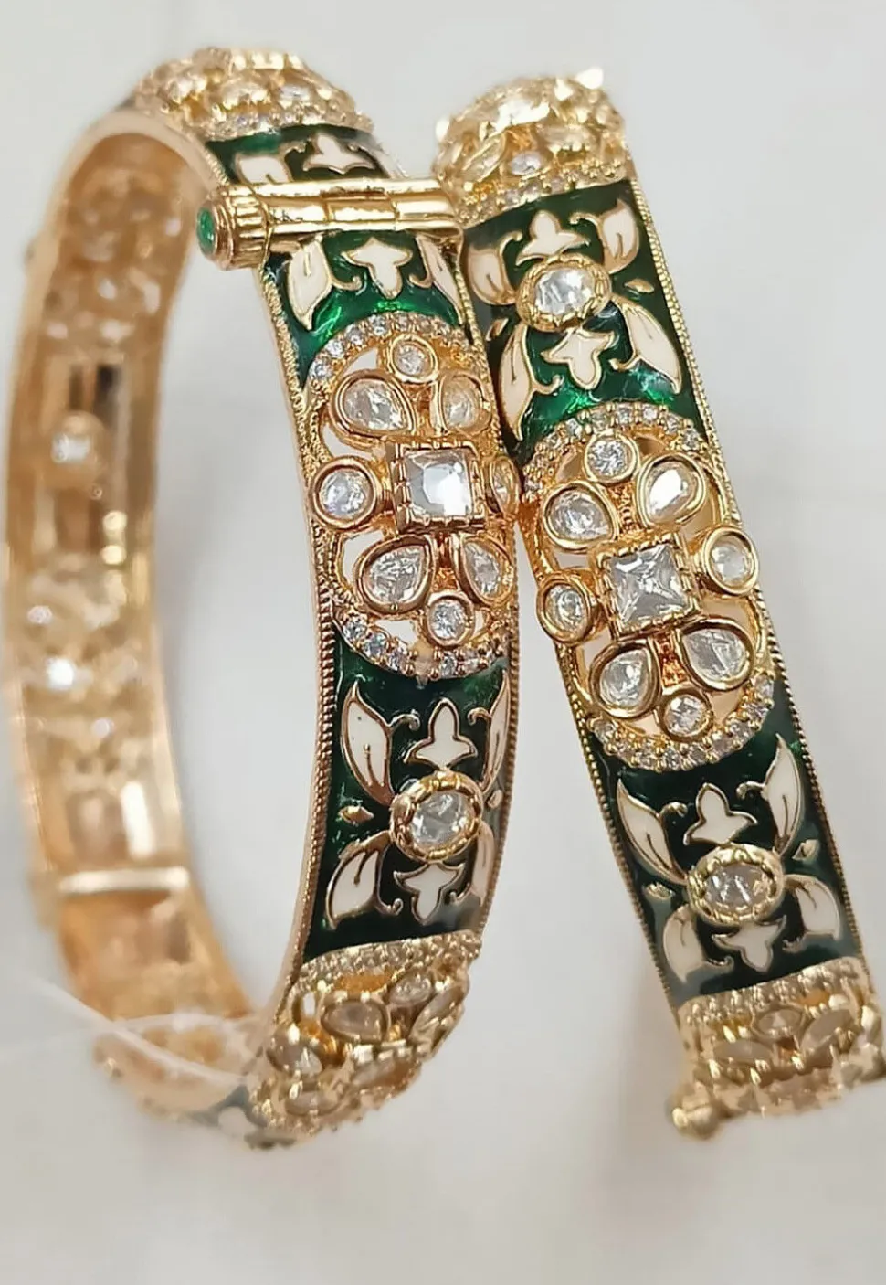 Meenakari Openable Bangle Pair