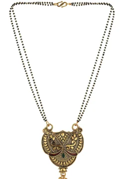Meenakari Oxidised Mangalsutra