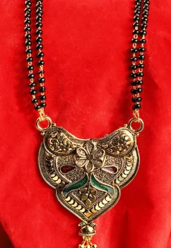 Meenakari Oxidised Mangalsutra