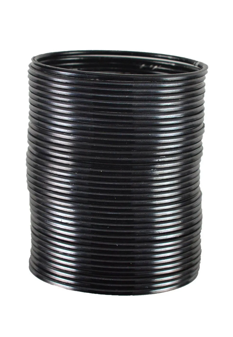 Metallic Bangle Set in Black