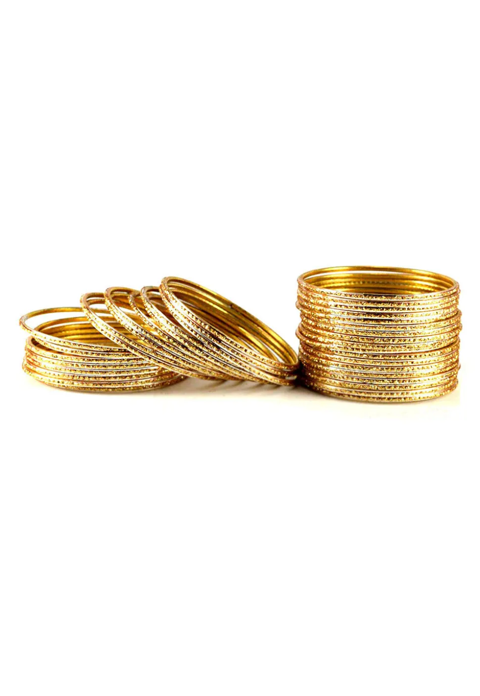 Metallic Bangle Set in Golden