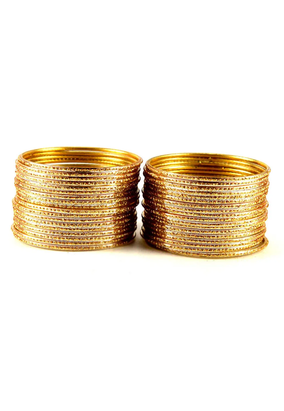 Metallic Bangle Set in Golden