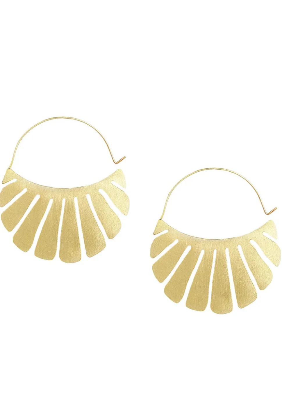 Metallic Hoop Earrings