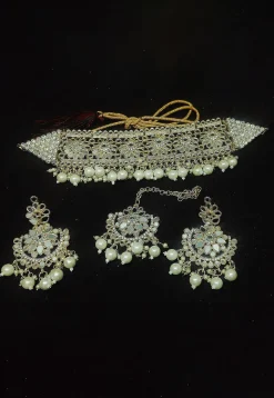 Mirror Choker Necklace Set