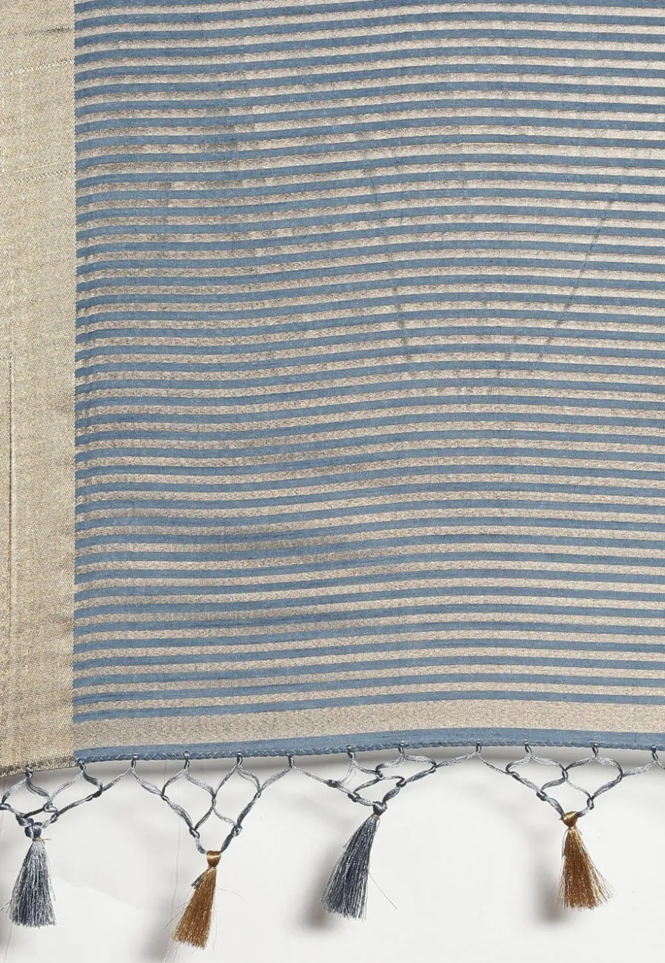 Mysore Silk Saree in Dusty Blue