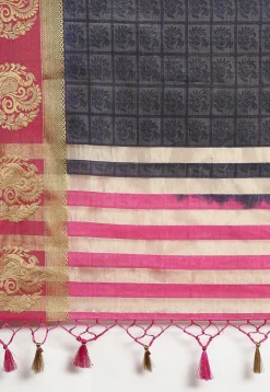 Mysore Silk Saree in Navy Blue
