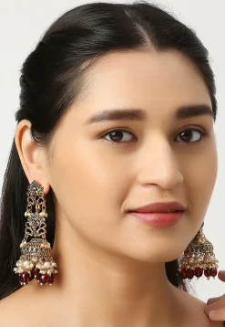 Oxidised Jhumka Style Earrings