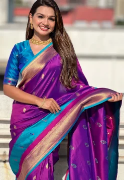 Paithani Saree in Violet