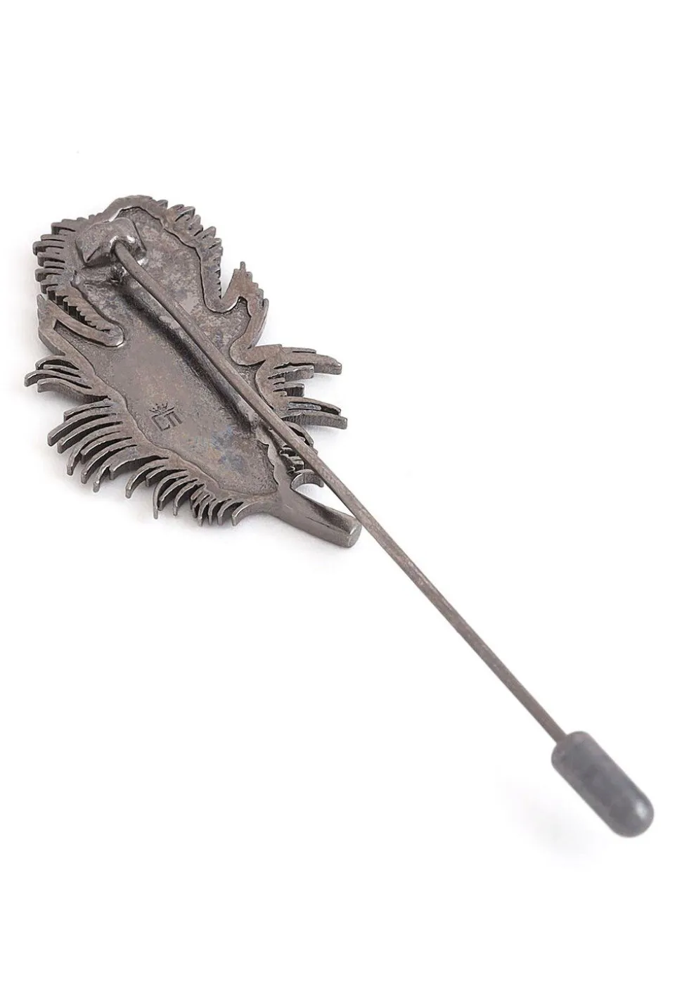 Peacock Grace Metallic Lapel Pin