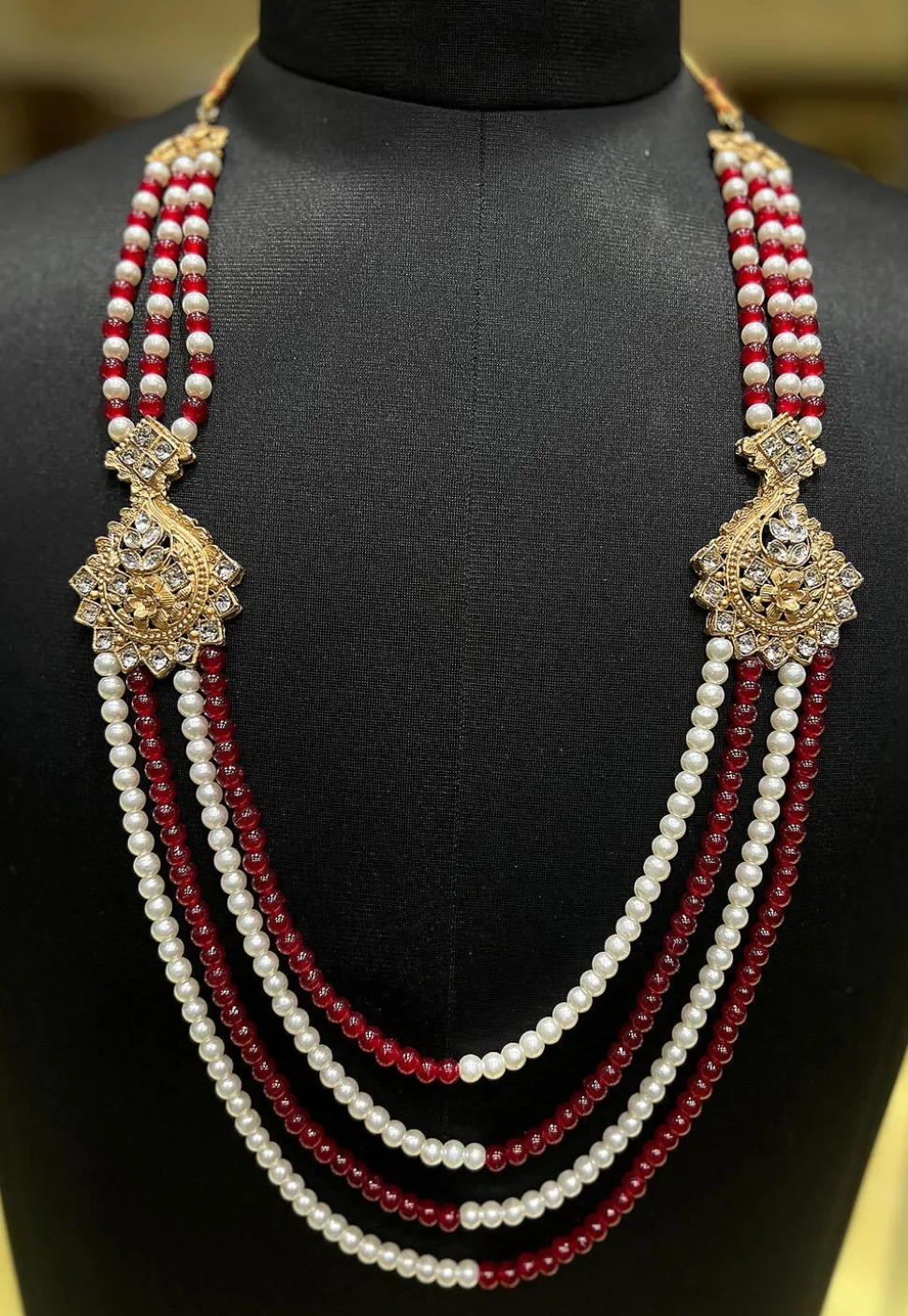 Pearl Layered Kanthimala