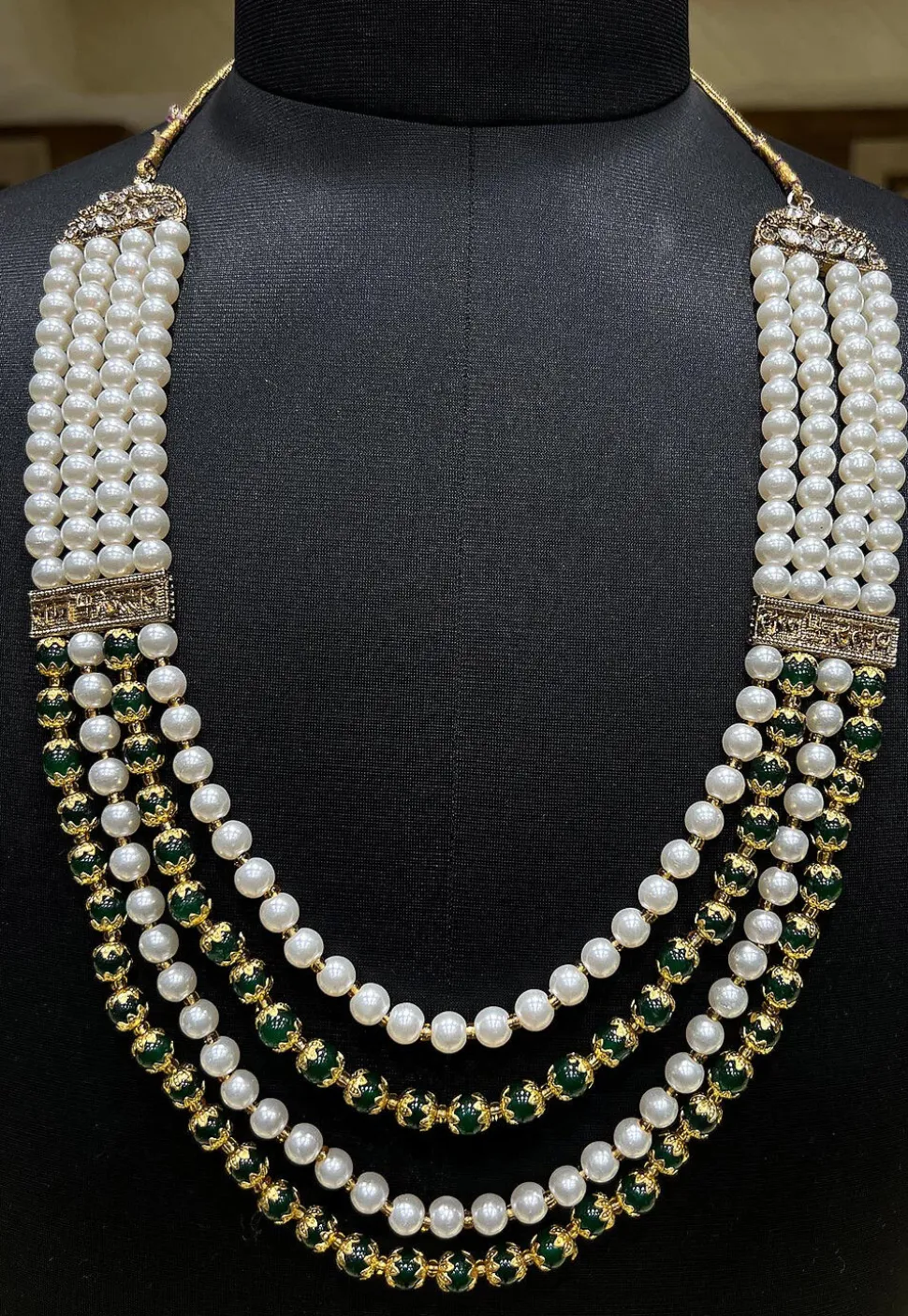 Pearl Layered Kanthimala