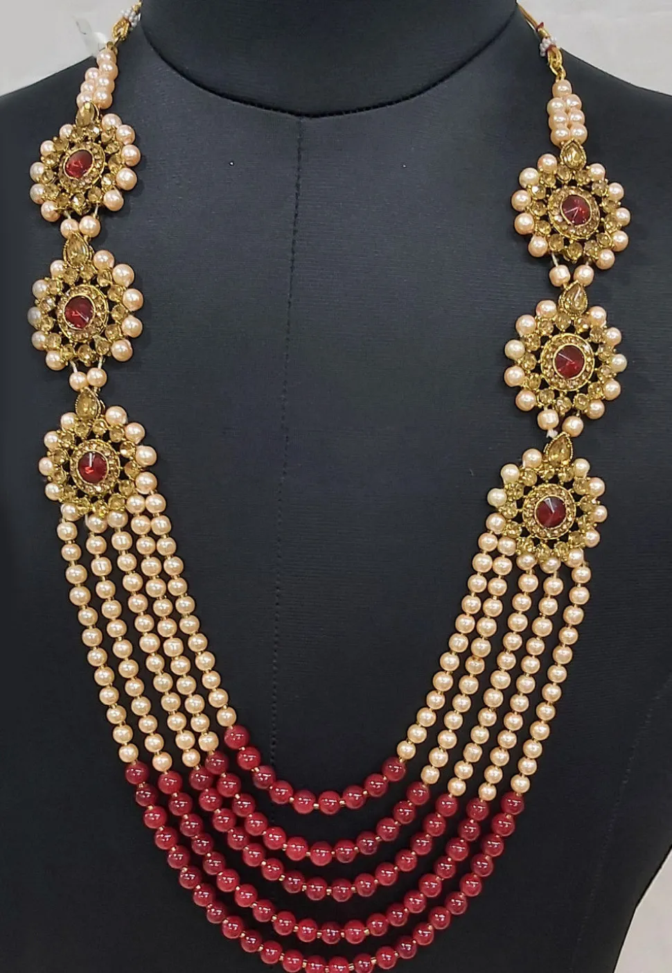 Pearl Layered Kanthimala