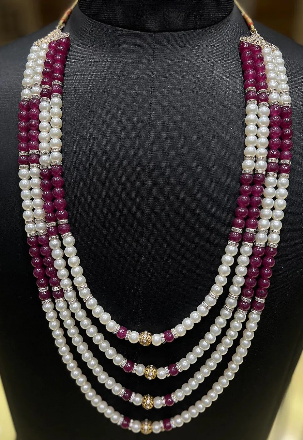 Pearl Layered Kanthimala