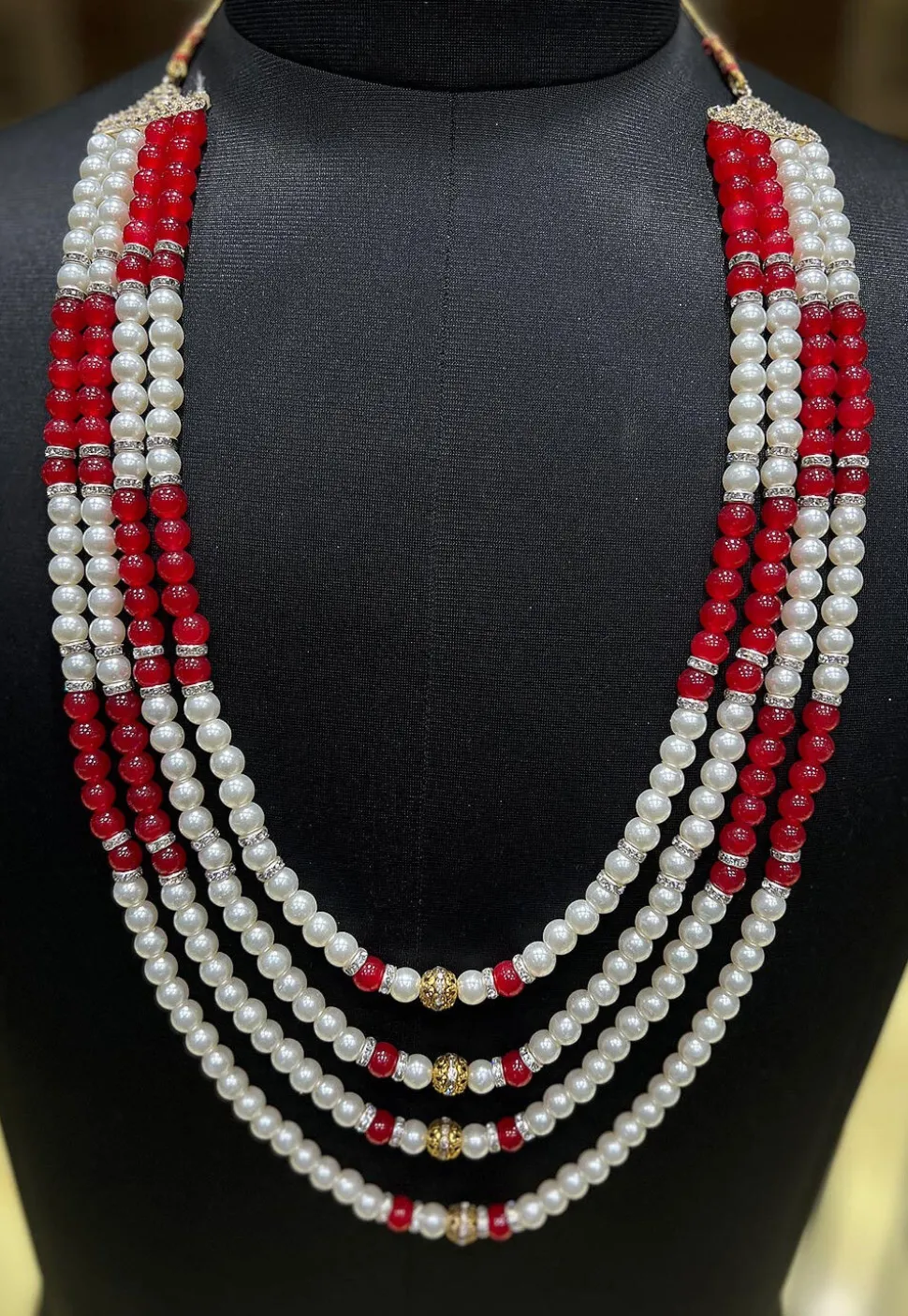 Pearl Layered Kanthimala
