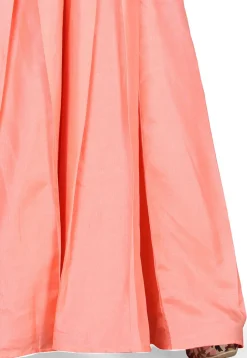 Plain Art Silk Circular Lehenga in Peach