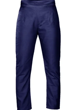Plain Art Silk Trouser in Navy Blue