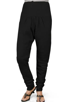 Plain Cotton Churidar in Black