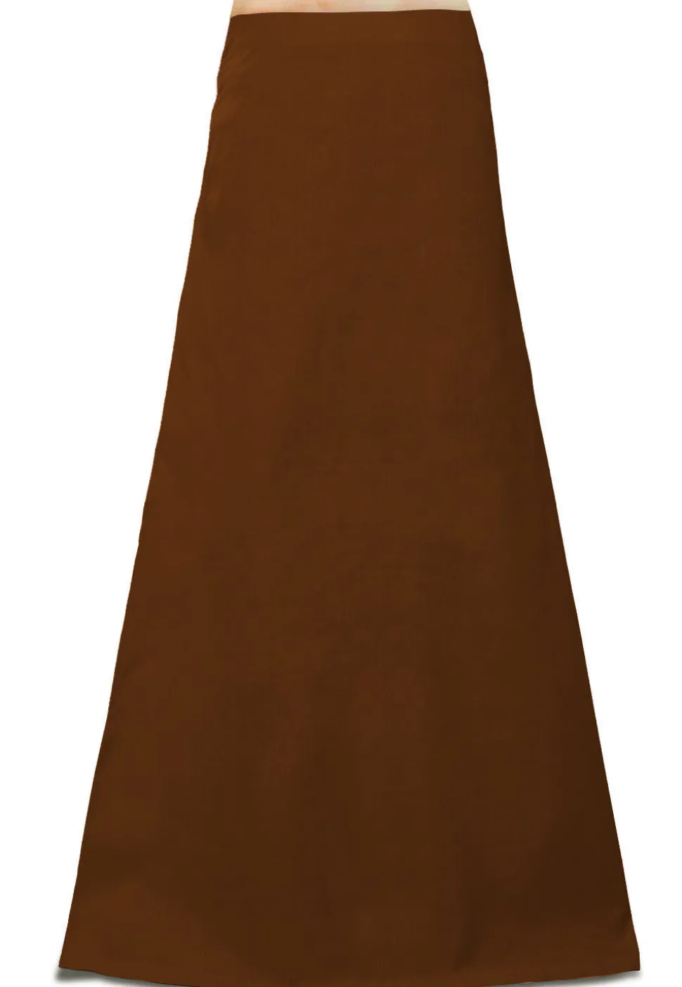 Plain Cotton Petticoat in Brown