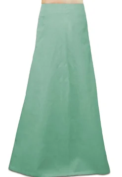 Plain Cotton Petticoat in Sea Green