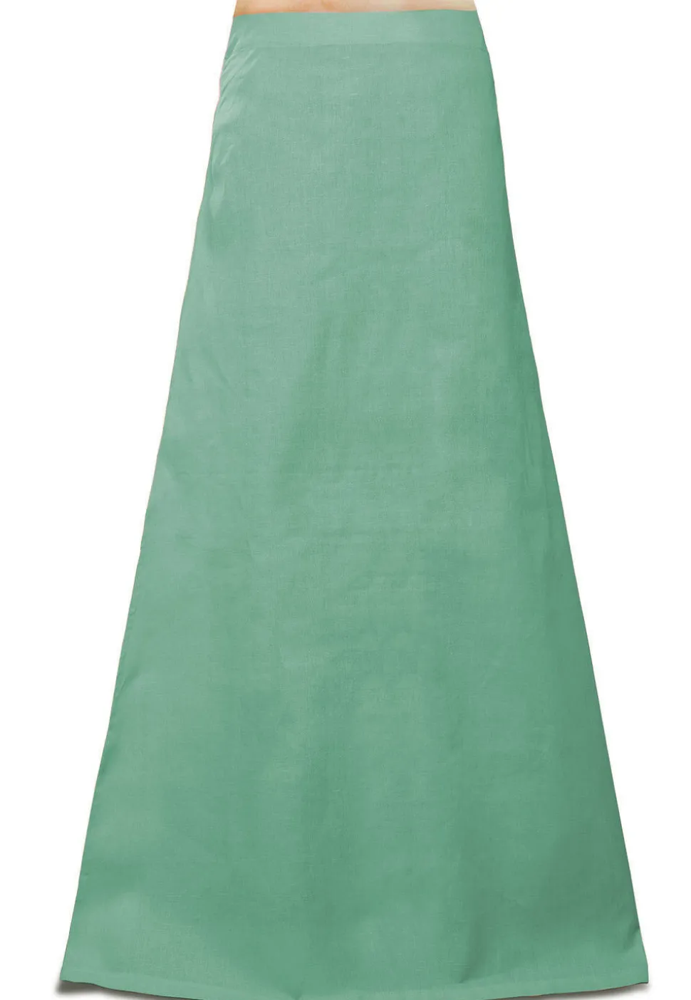 Plain Cotton Petticoat in Sea Green