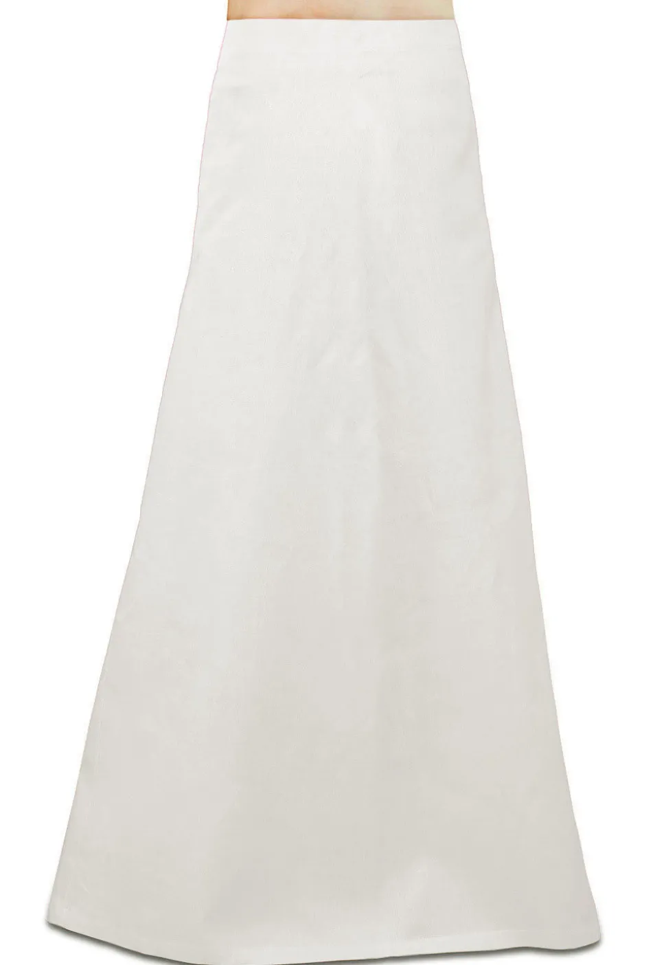 Plain Cotton Petticoat in Off White