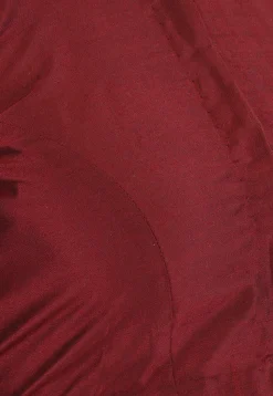 Plain Cotton Silk Blouse in Maroon