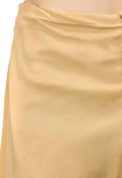 Plain Cotton Silk Churidar in Beige