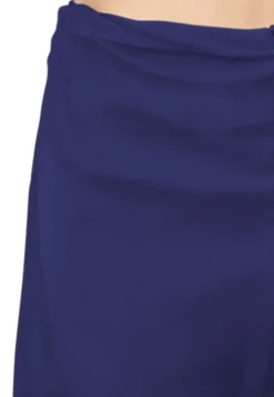 Plain Cotton Silk Churidar in Navy Blue