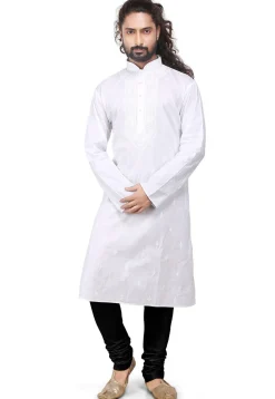 Plain Cotton Silk Churidar in Black