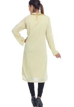 Plain Crepe Tunic in Light Green