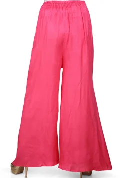 Plain Shantoon Palazzo in Pink