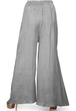 Plain Shantoon Palazzo in Grey
