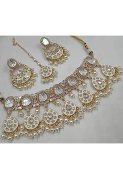 Polki Studded Choker Necklace Set