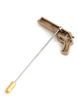 Power Gun Metallic Lapel Pin