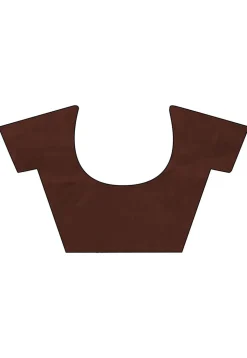 Pre Stitched Georgette Saree in Brown