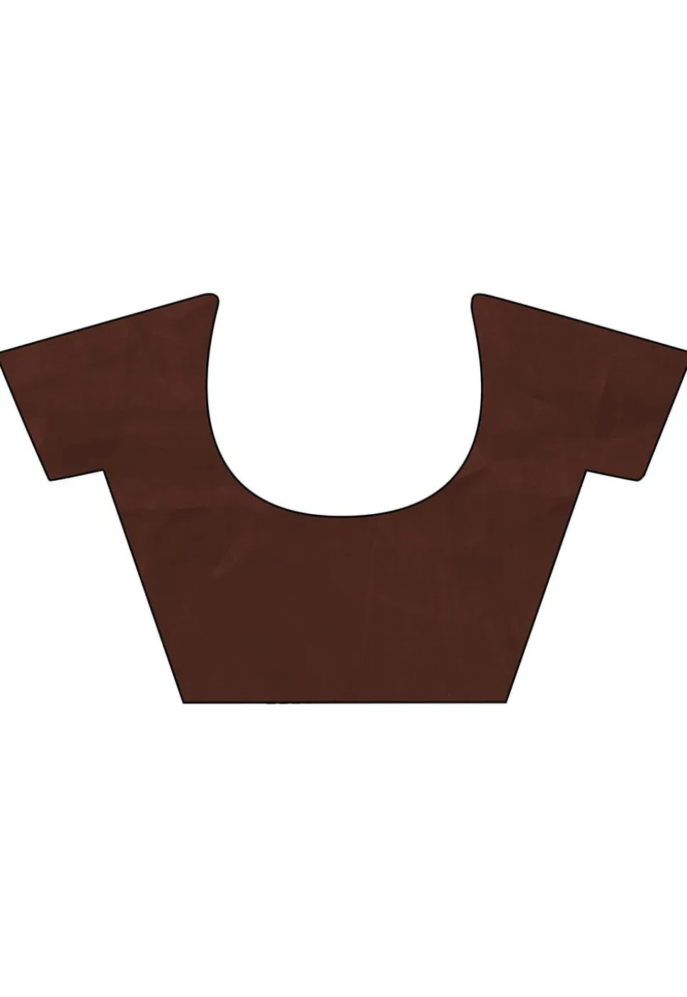 Pre Stitched Georgette Saree in Brown