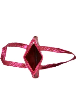 Printed Art Silk Hand Bag in Pink