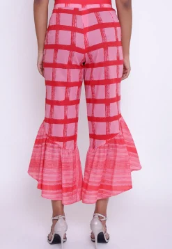 Printed Cotton Capri in Pink