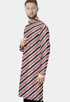Printed Cotton Kurta in Multicolor