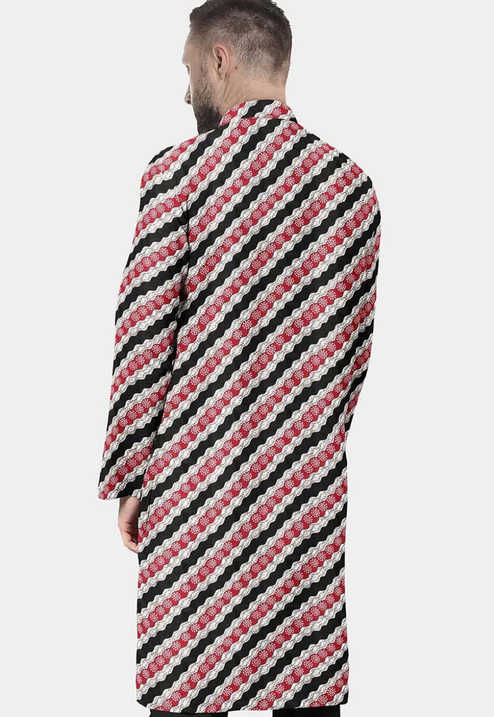 Printed Cotton Kurta in Multicolor
