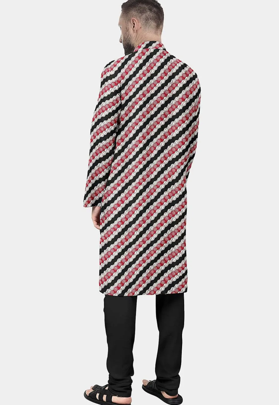Printed Cotton Kurta Set in Multicolor