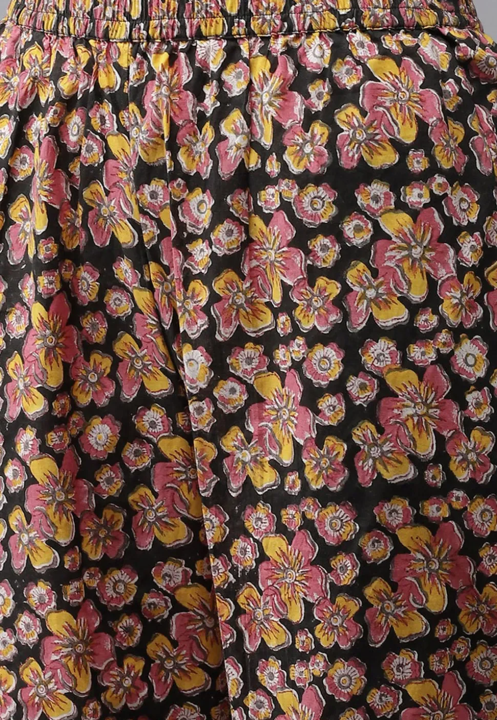 Printed Cotton Pakistani Suit in Black